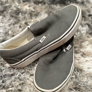 Vans Gray Slip-On Shoes